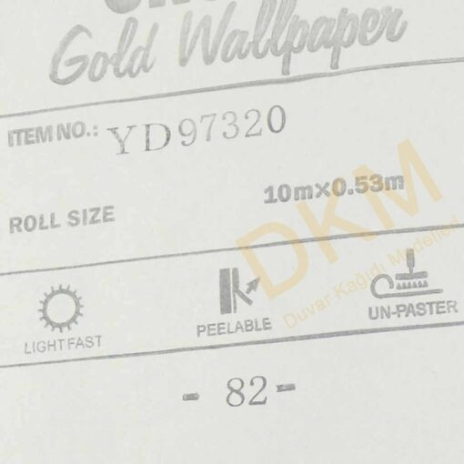 Baklava D33-1 97320 Gold Duvar Kağıdı 5m² - Görsel 3