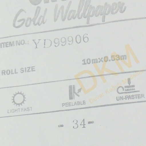 Damask büyük D21-3 99906 Gold Duvar Kağıdı 5m² - Görsel 3