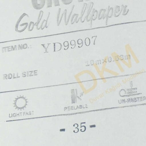 Damask büyük D21-4 99907 Gold Duvar Kağıdı 5m² - Görsel 3