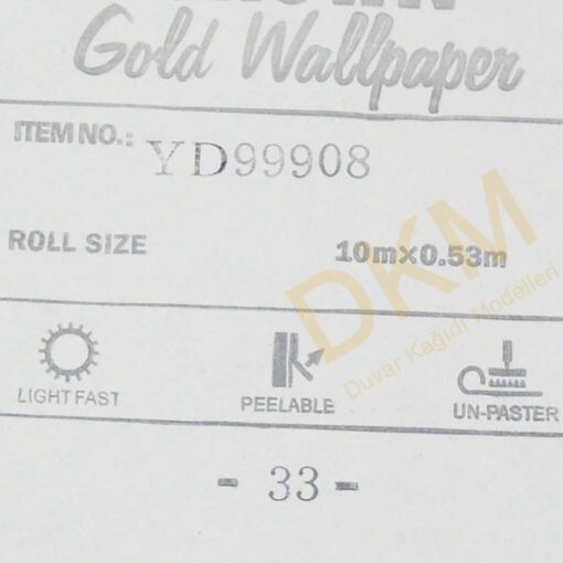Damask büyük D21-5 99908 Gold Duvar Kağıdı 5m² - Görsel 3