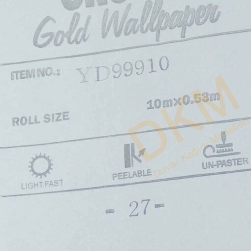 Damask büyük D21-7 99910 Gold Duvar Kağıdı 5m² - Görsel 3