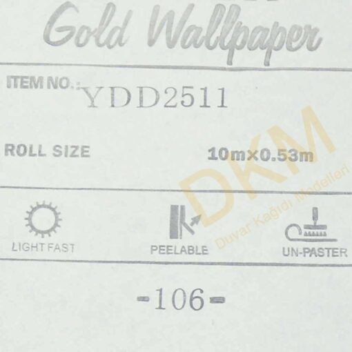 Boyama D31-2 D2511 Gold Duvar Kağıdı 5m² - Görsel 3