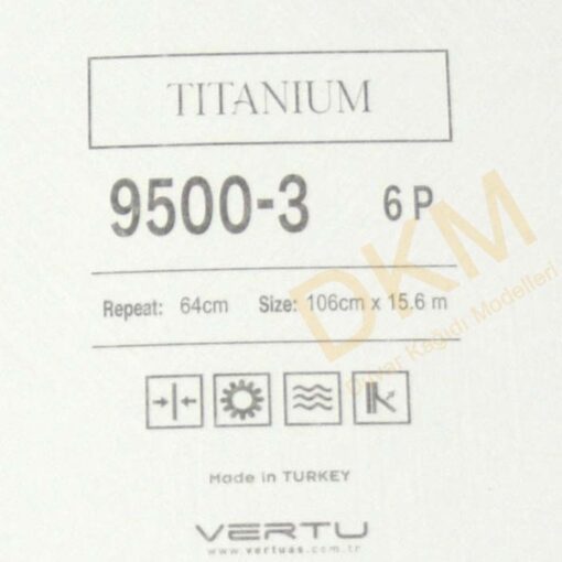 Vertu Titanium 9500-3 Geometrik şekiller Duvar Kağıdı 16m² - Görsel 3