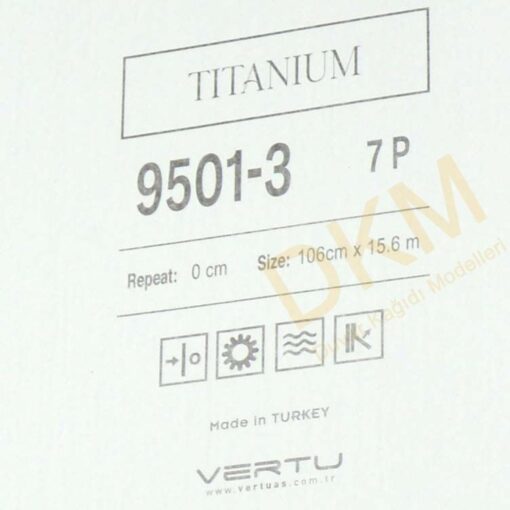 Vertu Titanium 9501-3 Kesik çizgili Duvar Kağıdı 16m² - Görsel 3