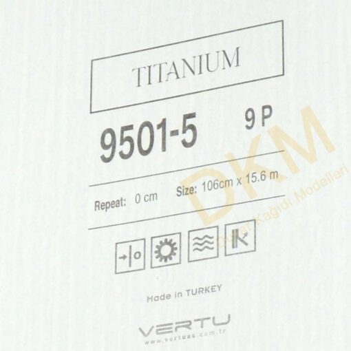 Vertu Titanium 9501-5 Kesik çizgili Duvar Kağıdı 16m² - Görsel 3
