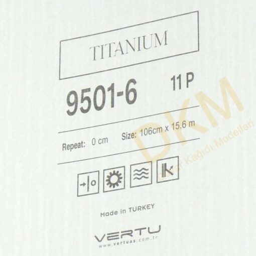 Vertu Titanium 9501-6 Kesik çizgili Duvar Kağıdı 16m² - Görsel 3