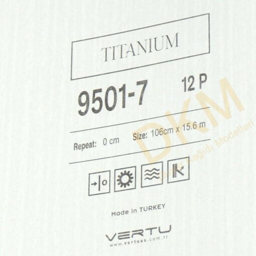 Vertu Titanium 9501-7 Kesik çizgili Duvar Kağıdı 16m² - Görsel 3