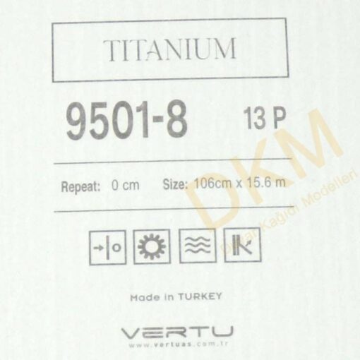 Vertu Titanium 9501-8 Kesik çizgili Duvar Kağıdı 16m² - Görsel 3