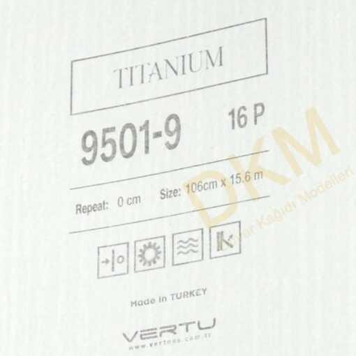Vertu Titanium 9501-9 Kesik çizgili Duvar Kağıdı 16m² - Görsel 3