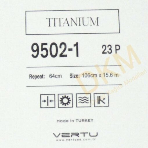 Vertu Titanium 9502-1 Eskitme Duvar Kağıdı 16m² - Görsel 3