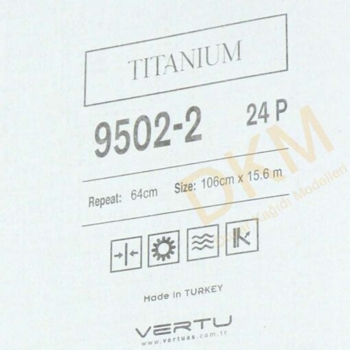 Vertu Titanium 9502-2 Eskitme Duvar Kağıdı 16m² - Görsel 3