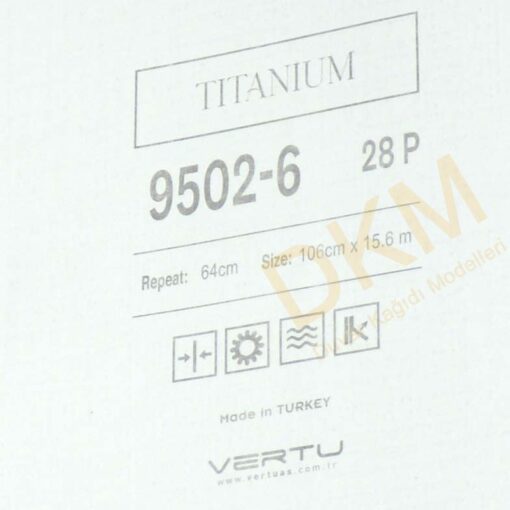 Vertu Titanium 9502-6 Eskitme Duvar Kağıdı 16m² - Görsel 3