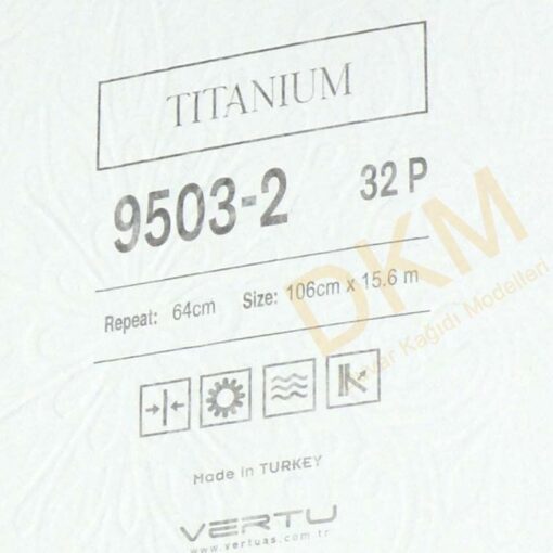 Vertu Titanium 9503-2 Eskitme damask Duvar Kağıdı 16m² - Görsel 3