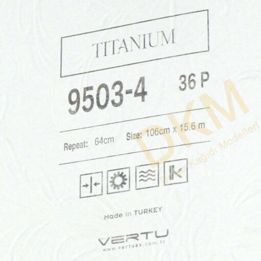 Vertu Titanium 9503-4 Eskitme damask Duvar Kağıdı 16m² - Görsel 3