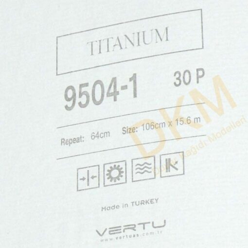 Vertu Titanium 9504-1 Yatay çizgili Duvar Kağıdı 16m² - Görsel 3