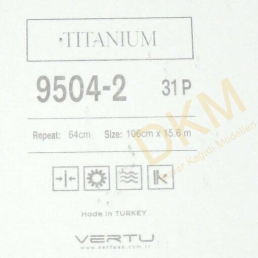 Vertu Titanium 9504-2 Yatay çizgili Duvar Kağıdı 16m² - Görsel 3