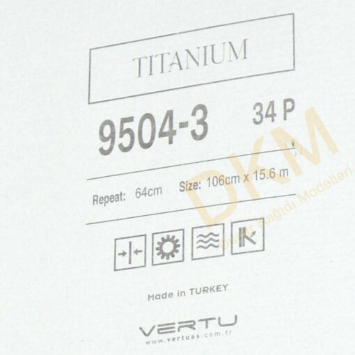 Vertu Titanium 9504-3 Yatay çizgili Duvar Kağıdı 16m² - Görsel 3