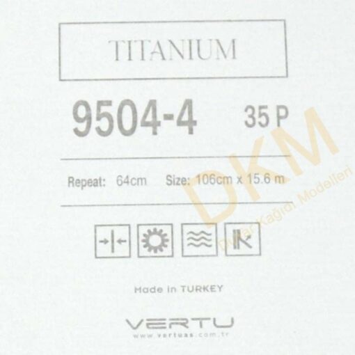 Vertu Titanium 9504-4 Yatay çizgili Duvar Kağıdı 16m² - Görsel 3
