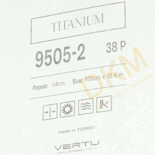 Vertu Titanium 9505-2 Boyama Duvar Kağıdı 16m² - Görsel 3