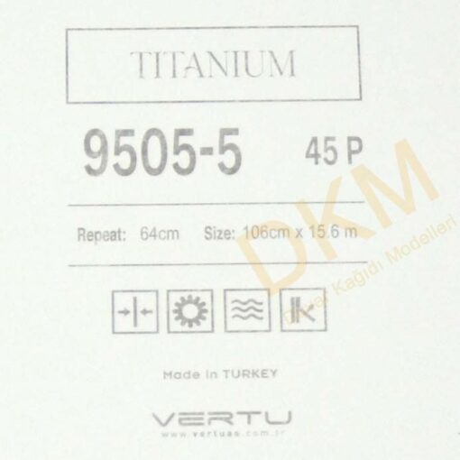 Vertu Titanium 9505-5 Boyama Duvar Kağıdı 16m² - Görsel 3