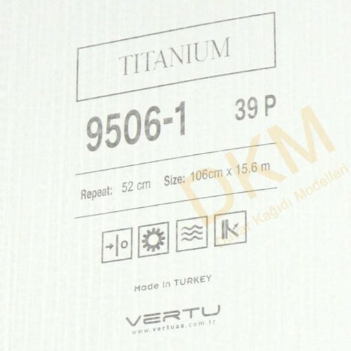 Vertu Titanium 9506-1 İnce çizgili Duvar Kağıdı 16m² - Görsel 3