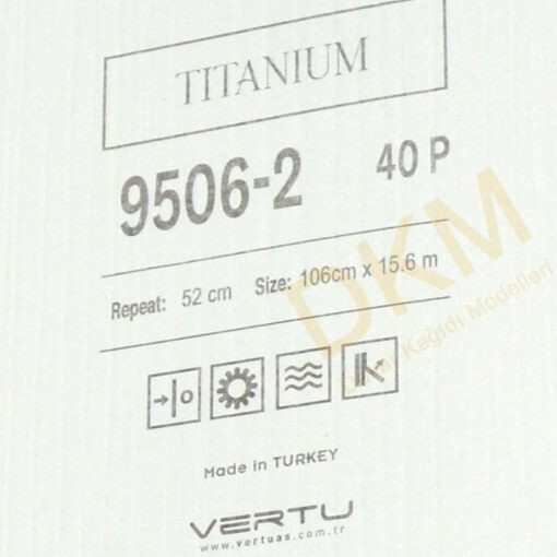 Vertu Titanium 9506-2 İnce çizgili Duvar Kağıdı 16m² - Görsel 3