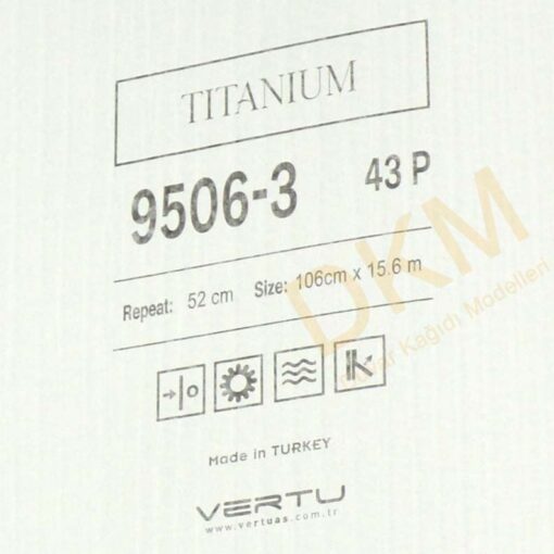 Vertu Titanium 9506-3 İnce çizgili Duvar Kağıdı 16m² - Görsel 3