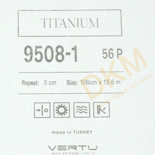 Vertu Titanium 9508-1 Tek renk alacalı Duvar Kağıdı 16m² - Görsel 3