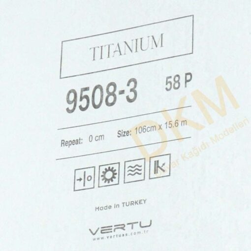 Vertu Titanium 9508-3 Tek renk alacalı Duvar Kağıdı 16m² - Görsel 3