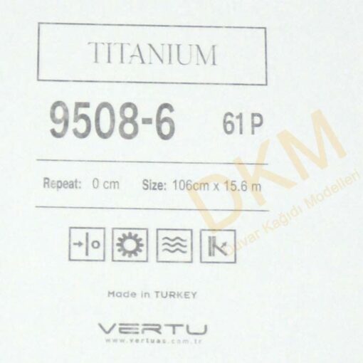 Vertu Titanium 9508-6 Tek renk alacalı Duvar Kağıdı 16m² - Görsel 3