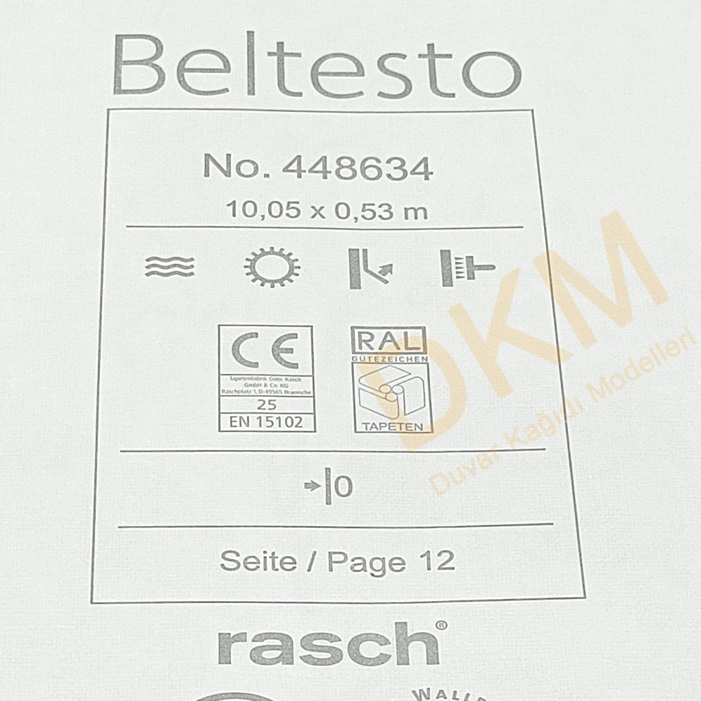 İthal Beltesto B13-3 448634 Düz kumaş Duvar Kağıdı 5m² - Görsel 3