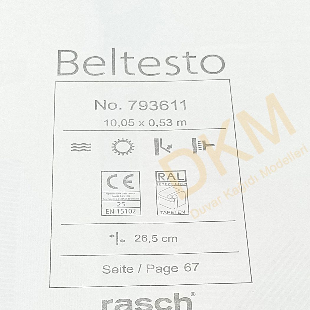 İthal Beltesto B29-1 793611 Küçük geometrik Duvar Kağıdı 5m² - Görsel 3