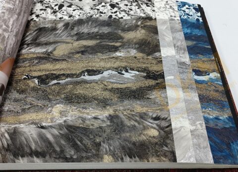 İthal Rim 5409-01 540901 Damarlı parlak Duvar Kağıdı 16m²