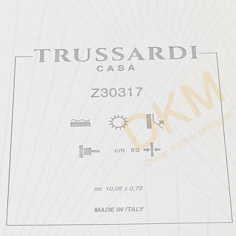 İthal Trussardi T13-1 Z30317 Baklava Duvar Kağıdı 7m² - Görsel 3