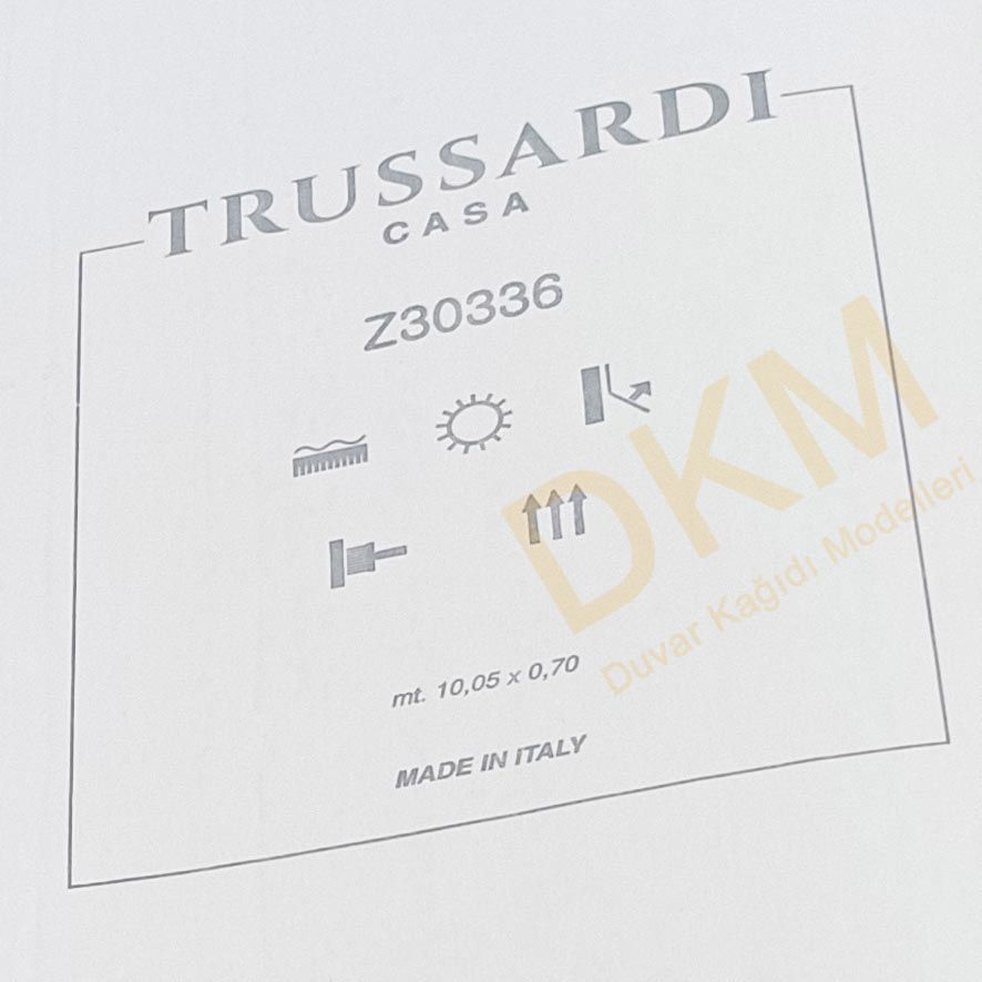 İthal Trussardi T16-1 Z30336 İnce Şeritli Yatay-Dikey Duvar Kağıdı 7m² - Görsel 3