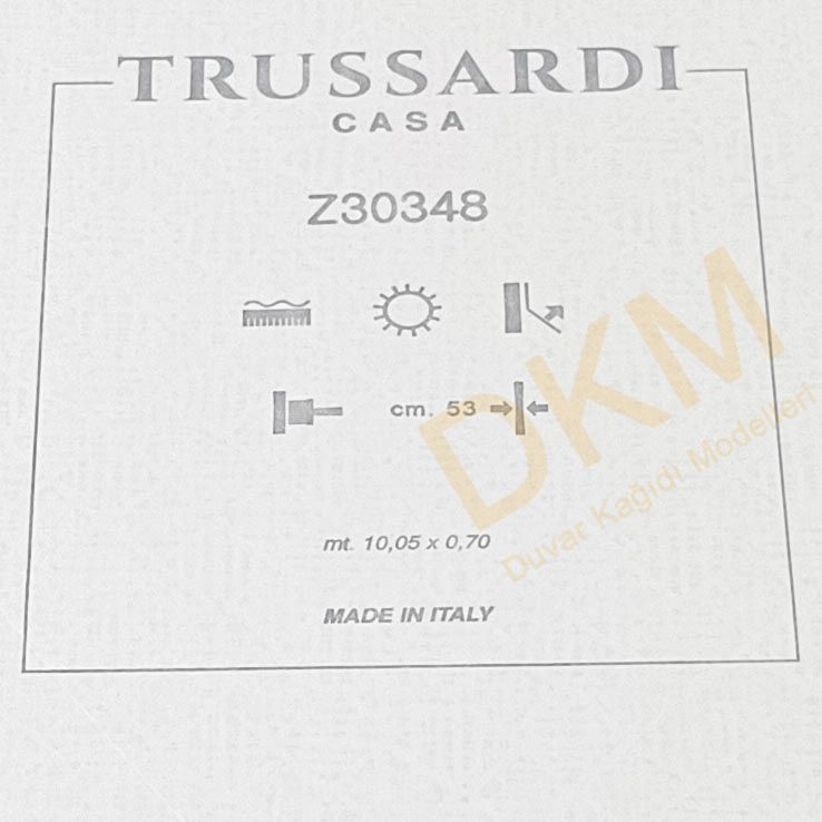 İthal Trussardi T19-1 Z30348 Eskitme Duvar Kağıdı 7m² - Görsel 3