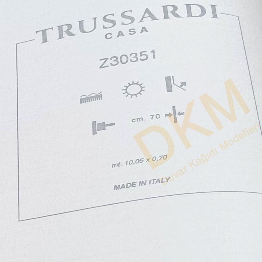 İthal Trussardi T17-1 Z30351 Eskitme kumaş Duvar Kağıdı 7m² - Görsel 3