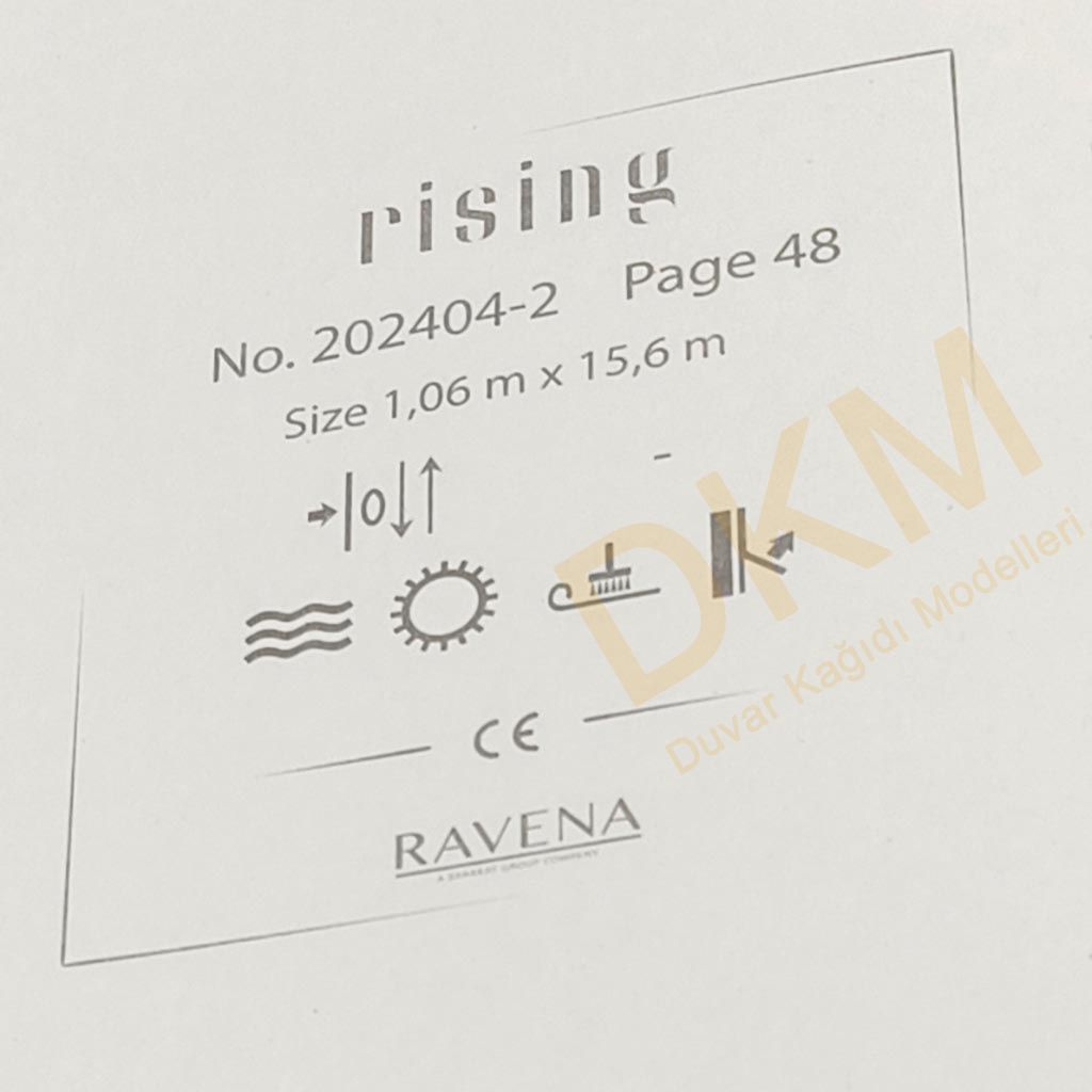 Ravena Rising 202404-2 Tek renk alacalı Duvar Kağıdı 16m² - Görsel 3