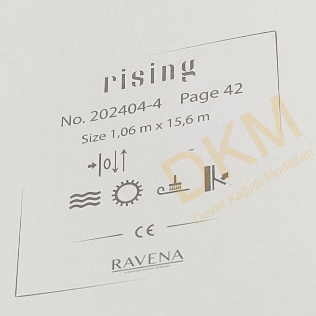 Ravena Rising 202404-4 Tek renk alacalı Duvar Kağıdı 16m² - Görsel 3