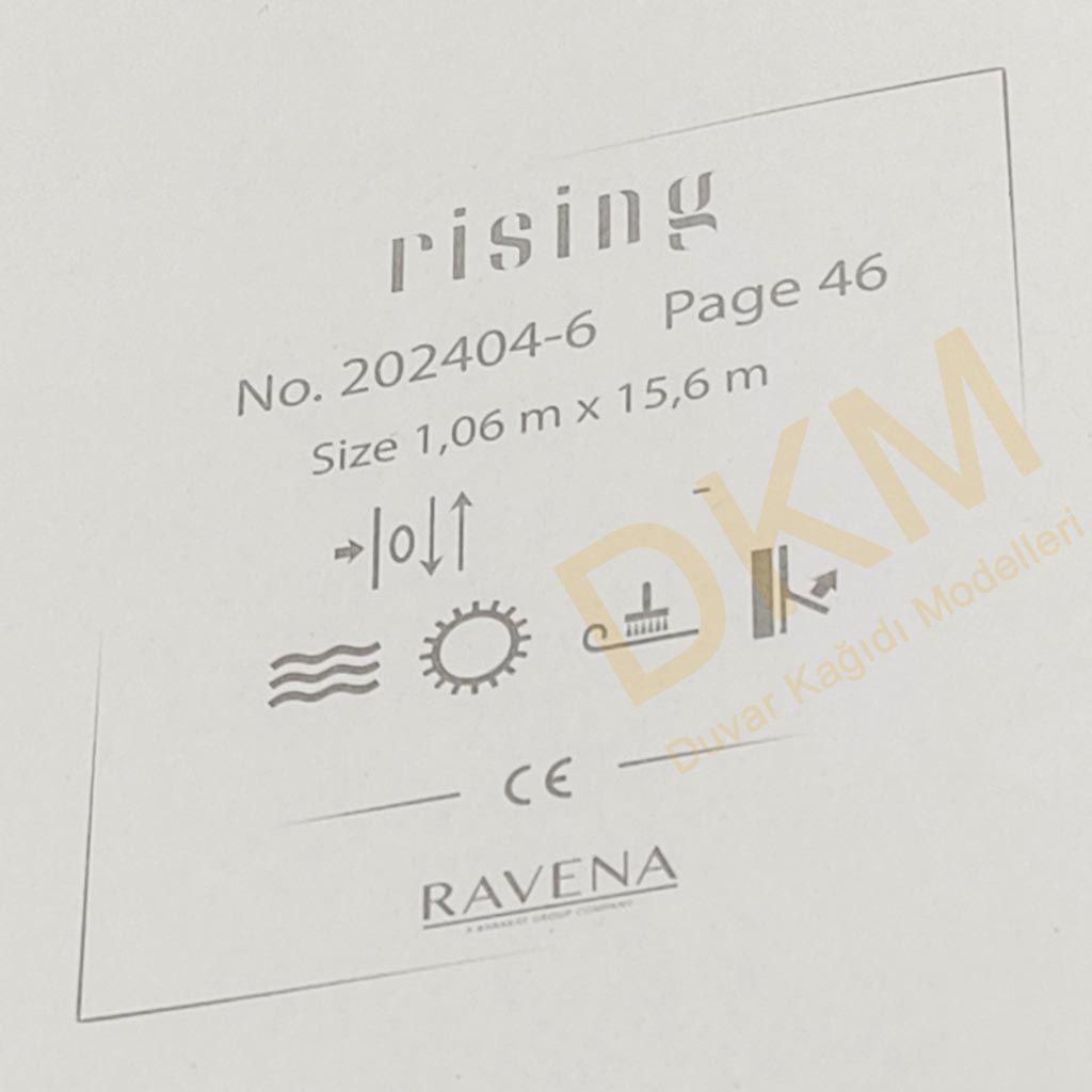 Ravena Rising 202404-6 Tek renk alacalı Duvar Kağıdı 16m² - Görsel 3