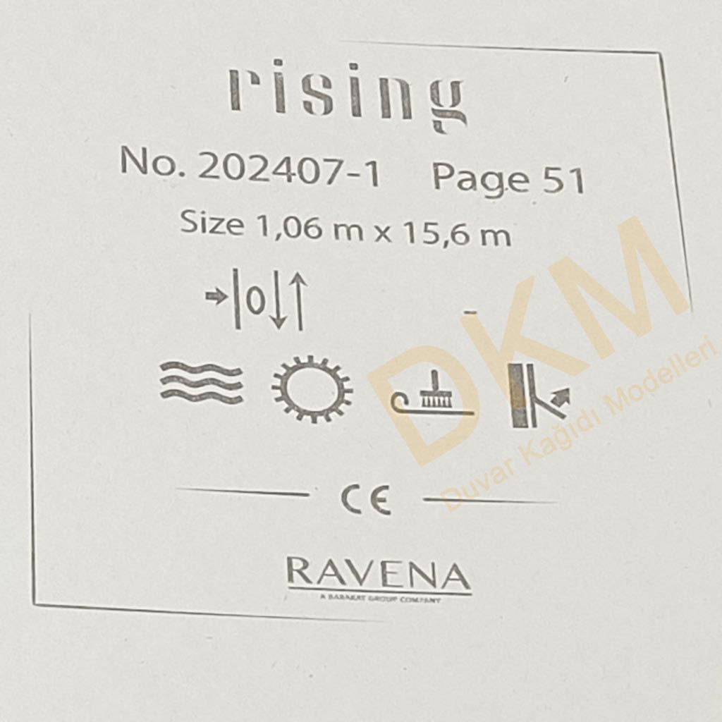 Ravena Rising 202407-1 Tek renk alacalı Duvar Kağıdı 16m² - Görsel 3