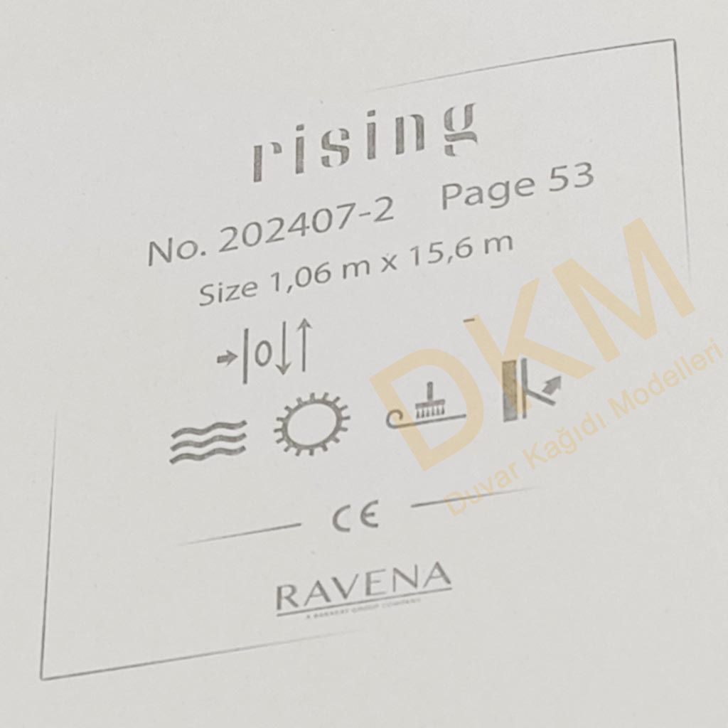Ravena Rising 202407-2 Tek renk alacalı Duvar Kağıdı 16m² - Görsel 3
