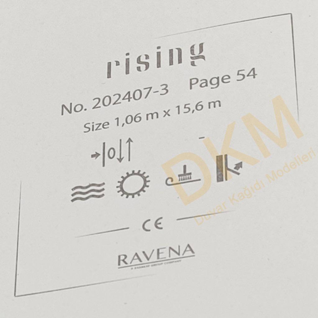 Ravena Rising 202407-3 Tek renk alacalı Duvar Kağıdı 16m² - Görsel 3