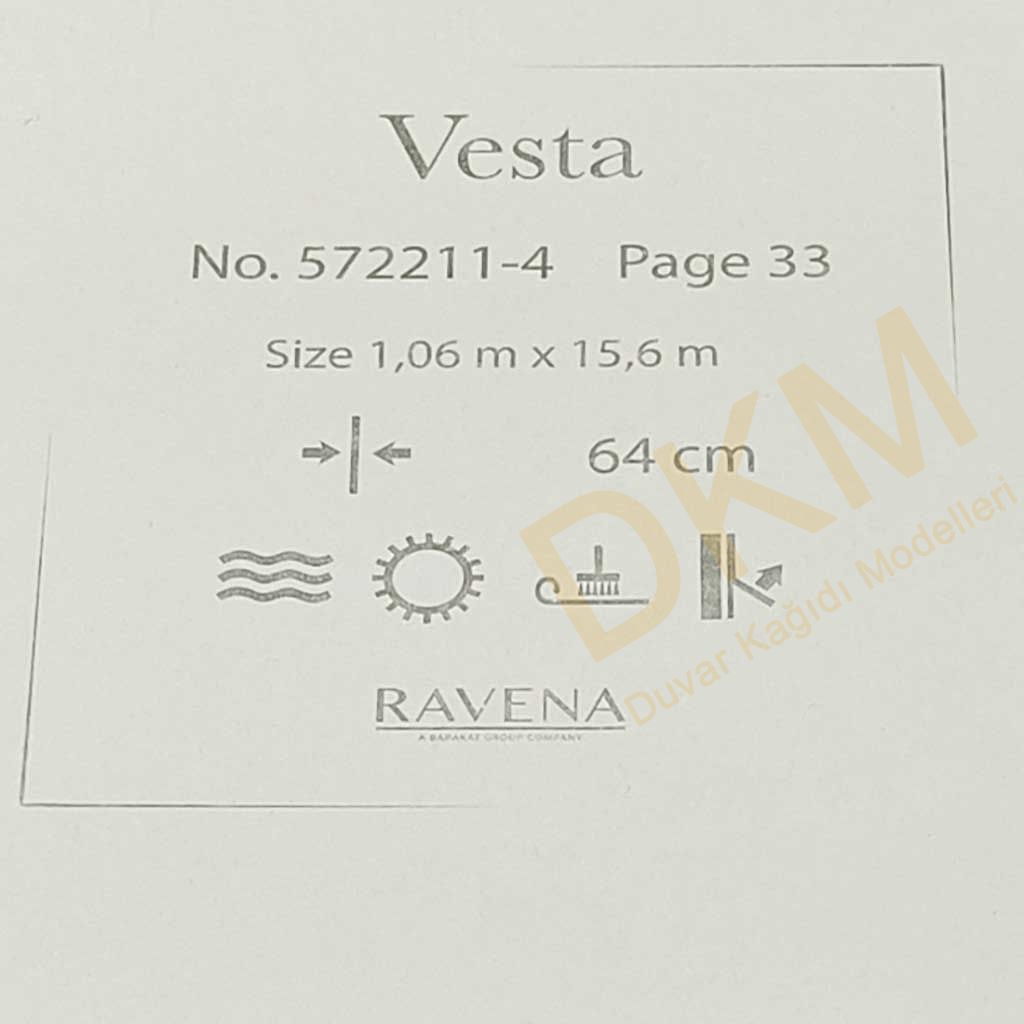 Ravena Vesta 572211-4 Eskitme damask Duvar Kağıdı 16m² - Görsel 3