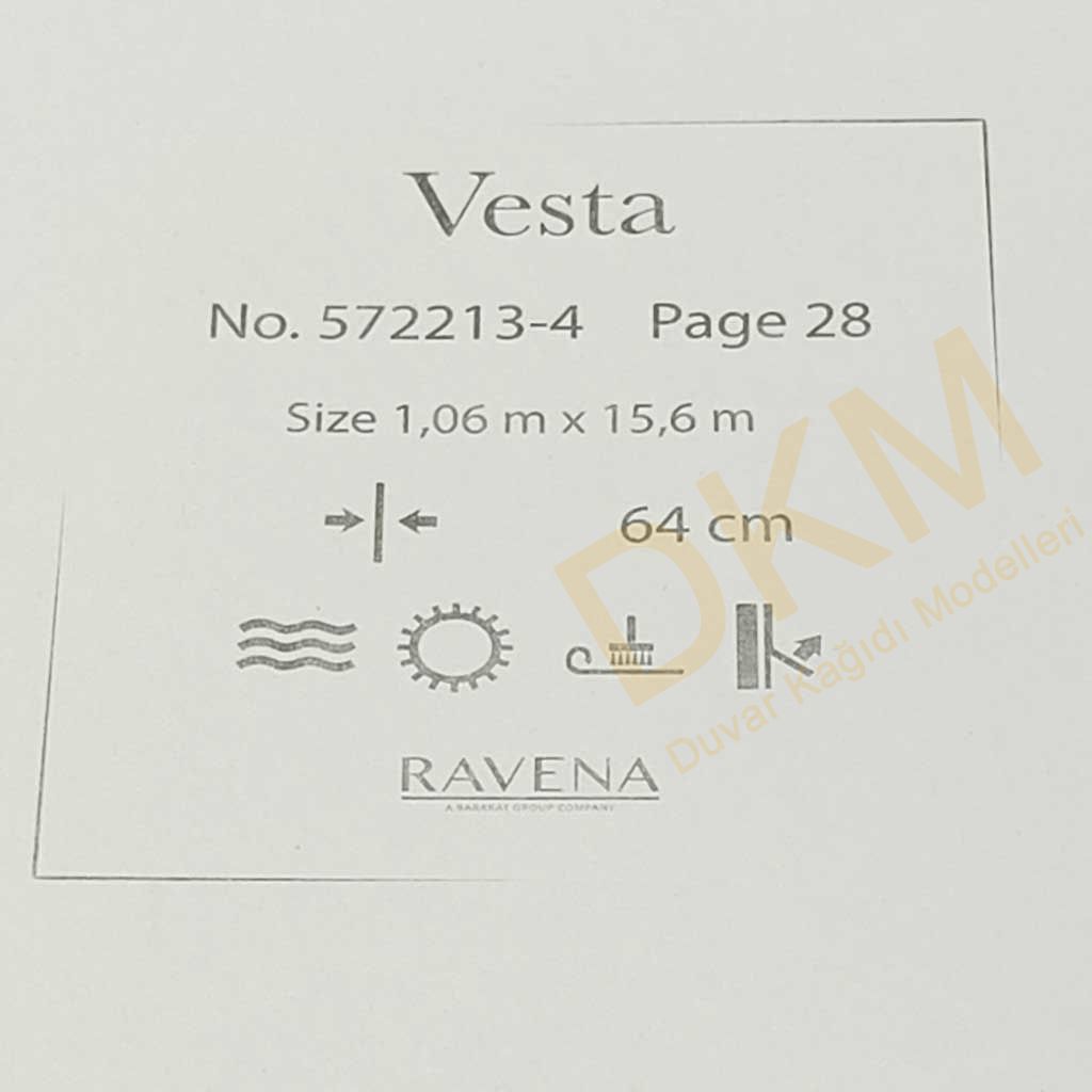 Ravena Vesta 572213-4 Tek renk alacalı Duvar Kağıdı 16m² - Görsel 3