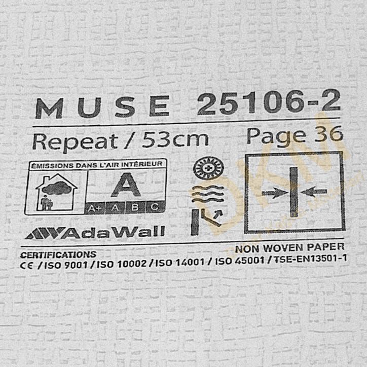 Adawall Muse 25106-2 Eskitme kumaş Duvar Kağıdı 16m² - Görsel 3