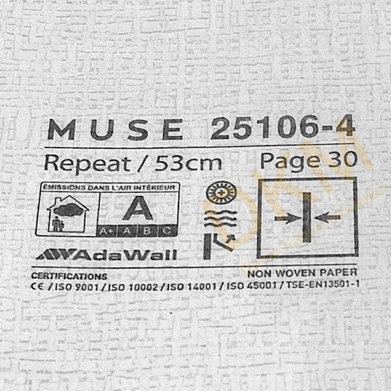 Adawall Muse 25106-4 Eskitme kumaş Duvar Kağıdı 16m² - Görsel 3