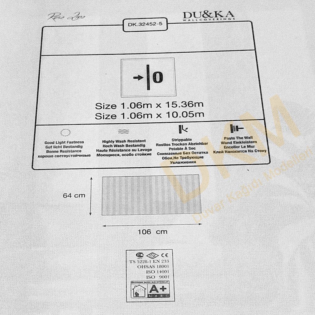 Duka Selective Rose Line dk.32452-5 İnce şerit çizgili Duvar Kağıdı 16m² - Görsel 3
