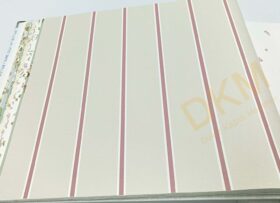 İthal Blooming Garden 131-8381 İnce şerit çizgili Duvar Kağıdı 10m²