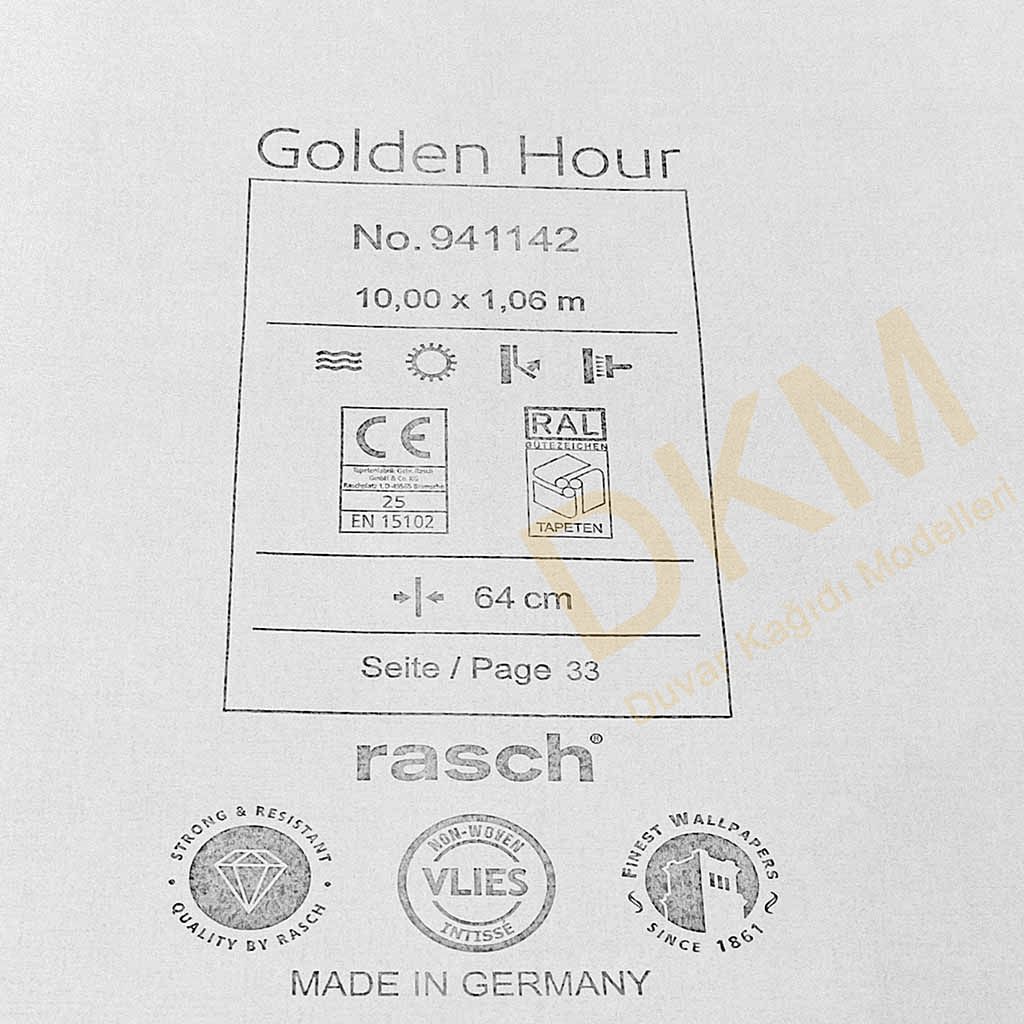 ithal Racsh Golden Hour RG901-3 941142 Zigzag Duvar Kağıdı 10m² - Görsel 3
